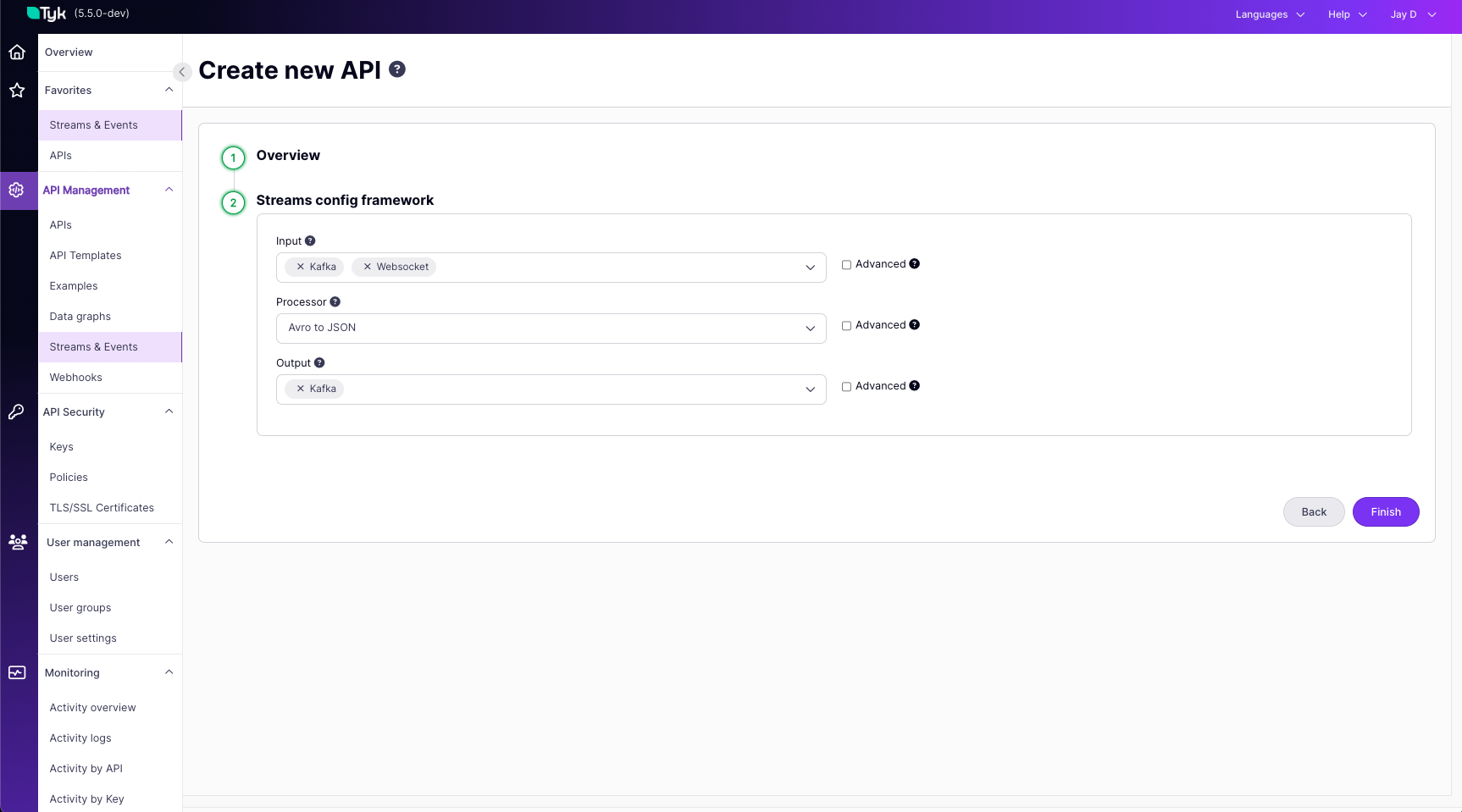 Input/Output Selection